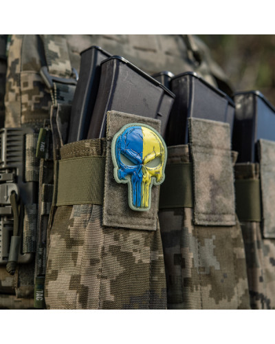 M-Tac нашивка Punisher синьо-жовтий GID (51353895)