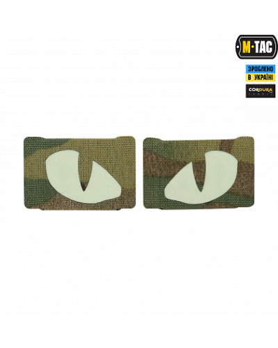 M-Tac нашивка Tiger Eyes Laser Cut (пара) Multicam (51140008)