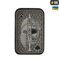 M-Tac нашивка Molon Labe Ace (жаккард) олива