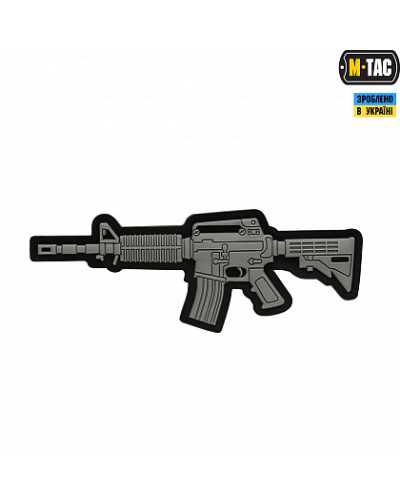 M-Tac нашивка M4A1 3D PVC Grey (51121011)