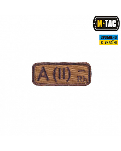 M-Tac нашивка група крові A(II) Rh-койот (51226005)