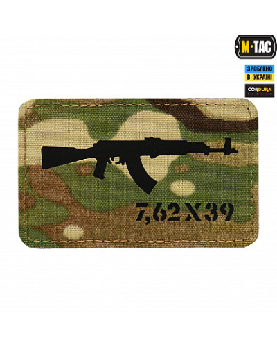 M-Tac нашивка AKM 7,62 х39 Laser Cut Multicam/Black (51110802)