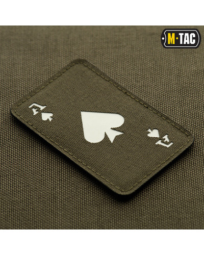 M-Tac нашивка Ace of Spades Laser Cut Ranger Green/світлонакопичувач (51109239)