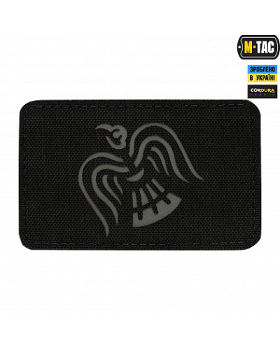 M-Tac нашивка Прапор Ворона Laser Cut Black/Grey (51171211)