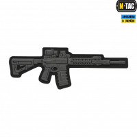 M-Tac нашивка AR-15 3D PVC Dark Grey