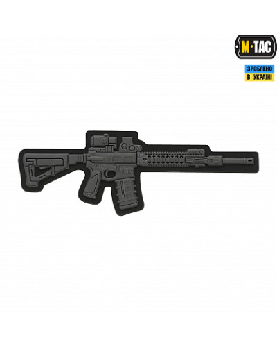 M-Tac нашивка AR-15 3D PVC Dark Grey (51112012)