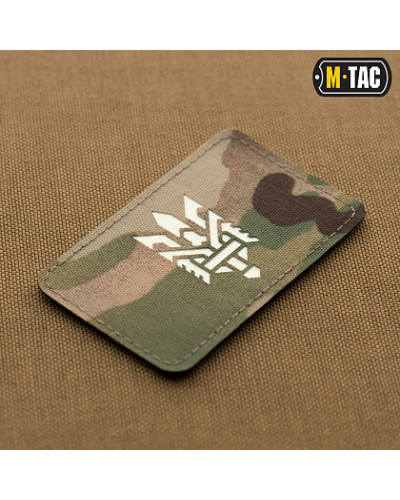 M-Tac нашивка Тризуб (стилизация) Laser Cut горизонтальная Multicam/GID (51197899)