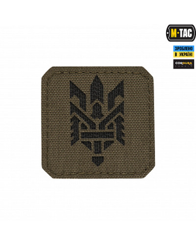 M-Tac нашивка Тризуб (стилізація) Laser Cut мала Ranger Green/Black (51198232)