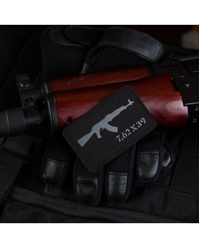 M-Tac нашивка AKM 7,62 х39 Laser Cut Black/Grey (51110211)