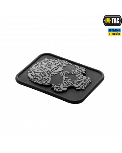 M-Tac нашивка Viking Skull PVC Black/Grey (51158211)