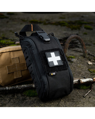 M-Tac нашивка Medic Cross Square PVC Black/Grey (51124211)