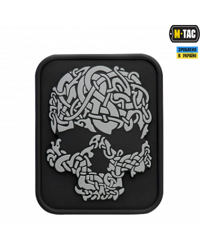 M-Tac нашивка Viking Skull PVC Black/Grey (51158211)
