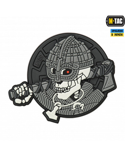M-Tac нашивка Undead Viking 3D PVC Grey (51157011)