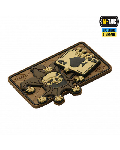 M-Tac нашивка Joker Skull 3D PVC Coyote (51120005)