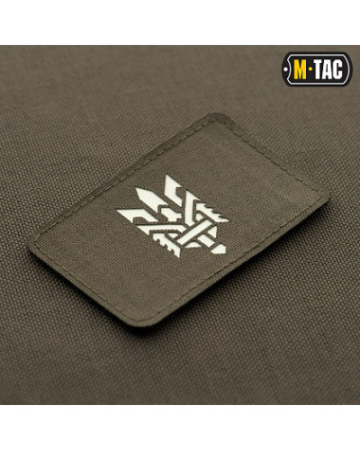 M-Tac нашивка Тризуб (стилизация) Laser Cut горизонтальная Ranger Green/GID (51197239)