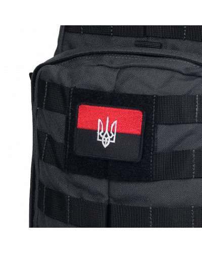M-Tac нашивка прапор червоно-чорний із Тризубом (51210000)