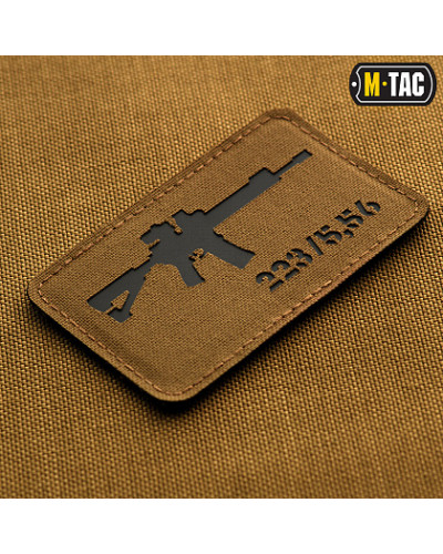 M-Tac нашивка AR-15 223/5,56 Laser Cut Coyote/Black (51111502)