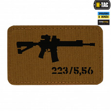 M-Tac нашивка AR-15.223/5,56 Laser Cut Coyote/Black