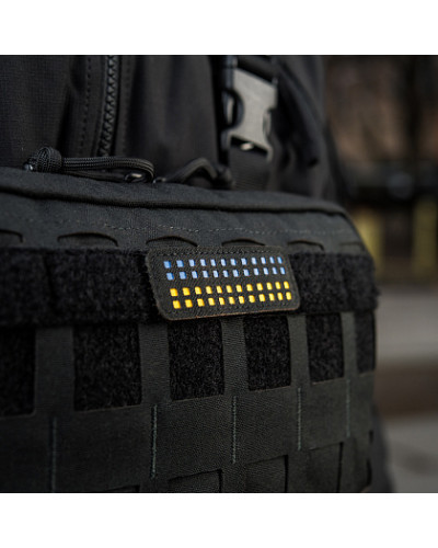 M-Tac нашивка прапор України 25х80 Laser Cut Black (51213002)