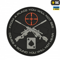 M-Tac нашивка Ukrainian Snipers PVC Black