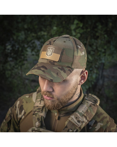 M-Tac нашивка прапор України із гербом (80х50 мм) Coyote/GID (51303599)