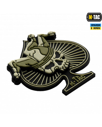 M-Tac нашивка Ace of Spades 3D PVC Black/Olive (51108201)
