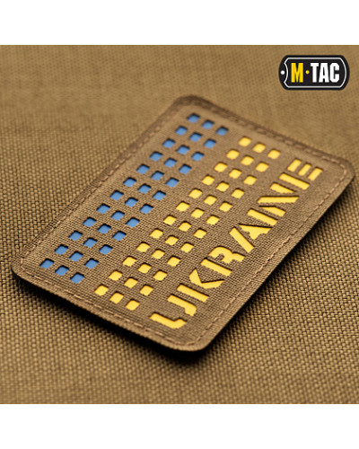 M-Tac нашивка Ukraine Laser Cut Coyote/Yellow/Blue (51150005)