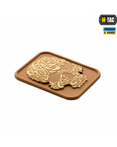 M-Tac нашивка Viking Skull PVC Coyote/Khaki (51158504)