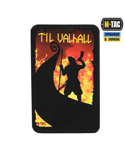 M-Tac нашивка Til Valhall (50х80 мм) Black (51304002)
