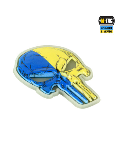 M-Tac нашивка Punisher синьо-жовтий GID (51353895)
