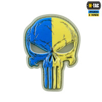 M-Tac нашивка Punisher сине-желтый GID