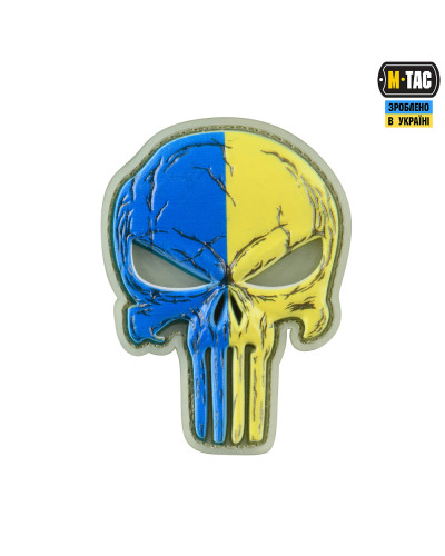 M-Tac нашивка Punisher синьо-жовтий GID (51353895)