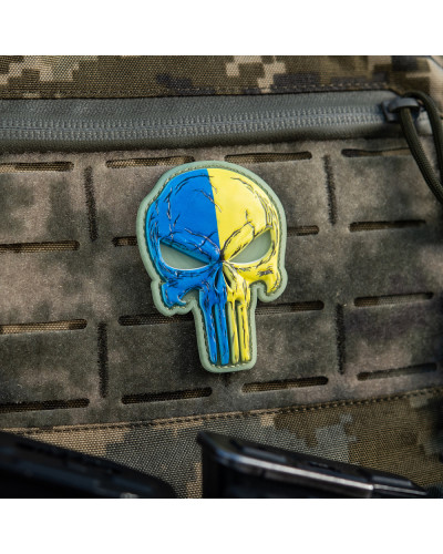 M-Tac нашивка Punisher синьо-жовтий GID (51353895)