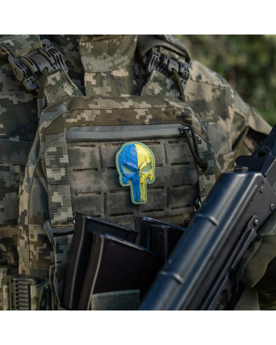 M-Tac нашивка Punisher синьо-жовтий GID (51353895)