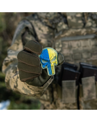 M-Tac нашивка Punisher синьо-жовтий GID (51353895)