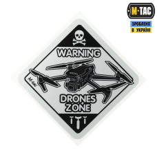 M-Tac наклейка Drones Zone светоотражающая Small Black