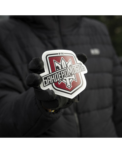 M-Tac наклейка Бандеромобіль світловідбиваюча Small Black (51323002-S)