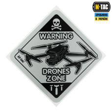 M-Tac наклейка Drones Zone светоотражающая Large Black