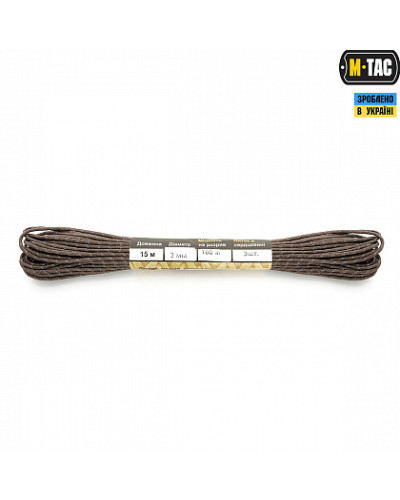 M-Tac паракорд Minicord Reflective Chocolate Brown 15м (10271170)