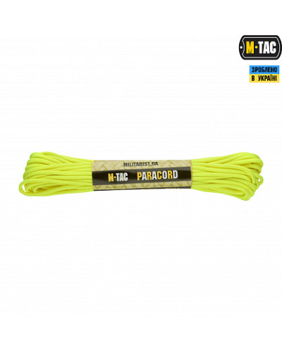 M-Tac паракорд 550 type III Neon Yellow 15м (10250142)