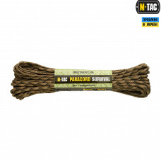 M-Tac паракорд Survival Field Camo 15м