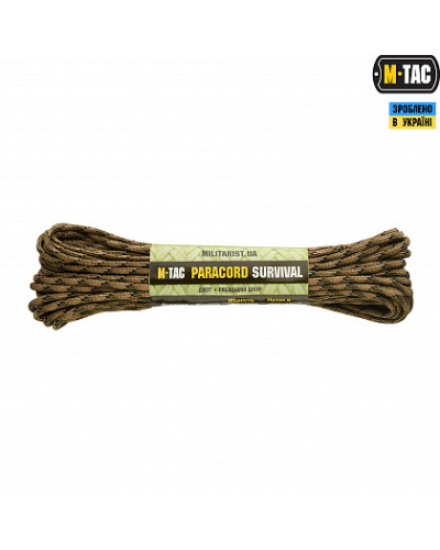 M-Tac паракорд Survival Field Camo 15м (10320130)