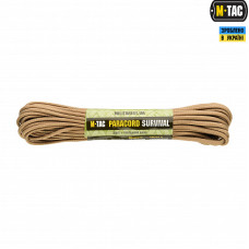M-Tac паракорд Survival Tan 15м