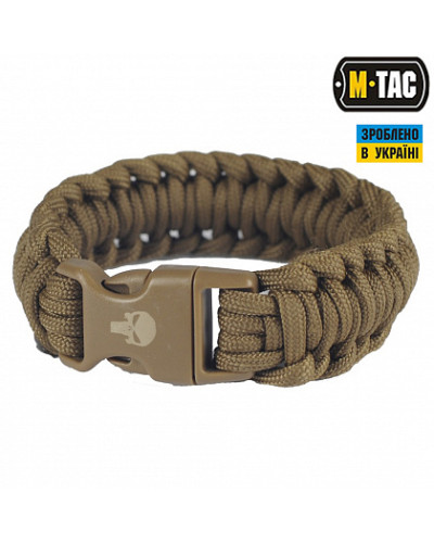 M-Tac браслет паракорд Каратель 2 хакі (MTC-BPKL2-KH)
