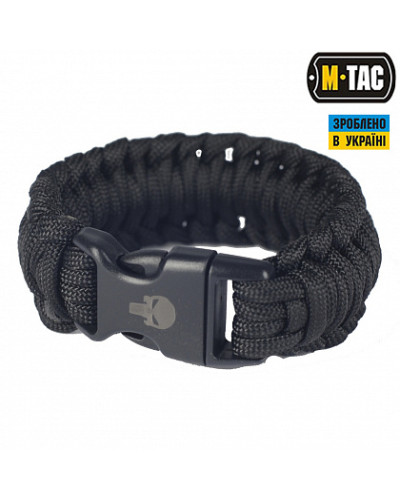M-Tac браслет паракорд Каратель 2 чорний (MTC-BPKL2-BK)