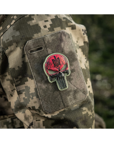 M-Tac нашивка Punisher Червоний GID (51353891)