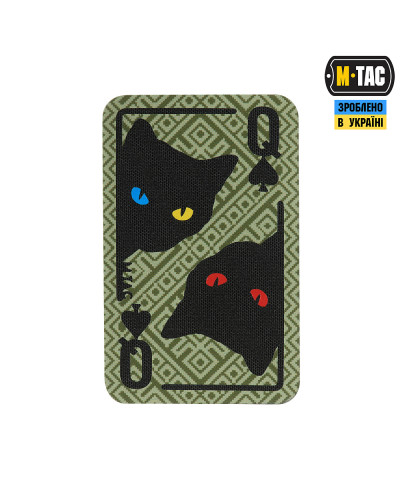 M-Tac нашивка Queen of spades (Орнамент) Olive (51362001)