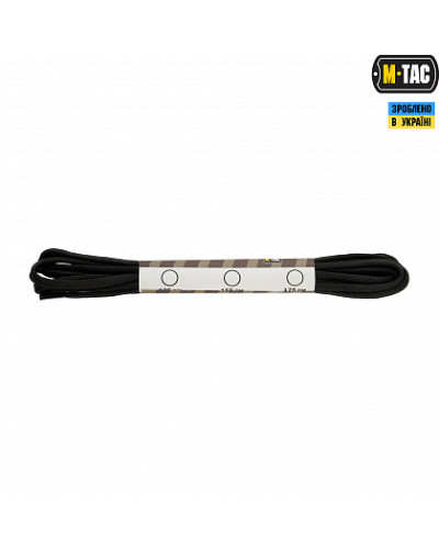 M-Tac шнурки паракорд черные (MTC-LACEPC-BK)