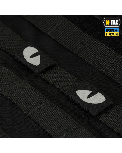M-Tac нашивка Tiger Eyes Laser Cut (пара) Reflective Black (51140299)