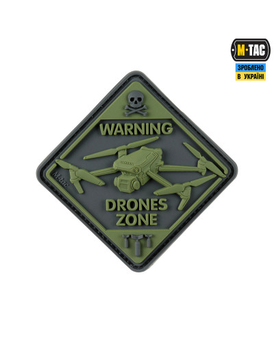 M-Tac нашивка Drones Zone PVC Olive (51346001)